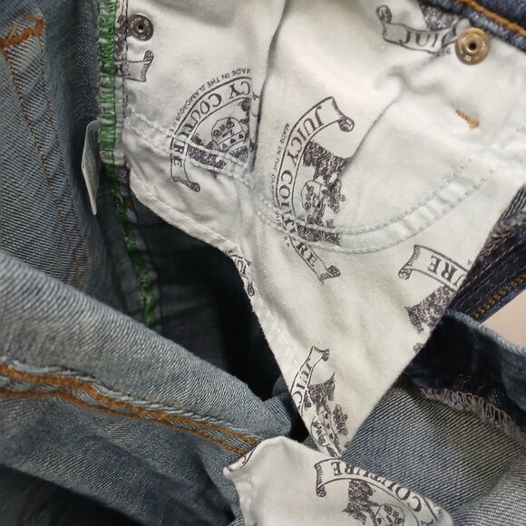 *Rare*Juicy Couture Y2K Sequin Denim Jeans - Picture 6 of 10
